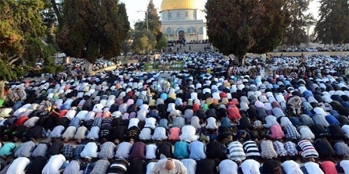 بیش از 50 هزارنفر در نمازجمعه مسجد الاقصی