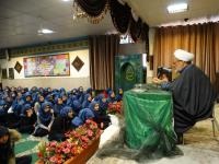 حضور مدیر ناحیه شهید مصطفی خمینی(ره) در دبیرستان شاهد امام مهدی(عج)