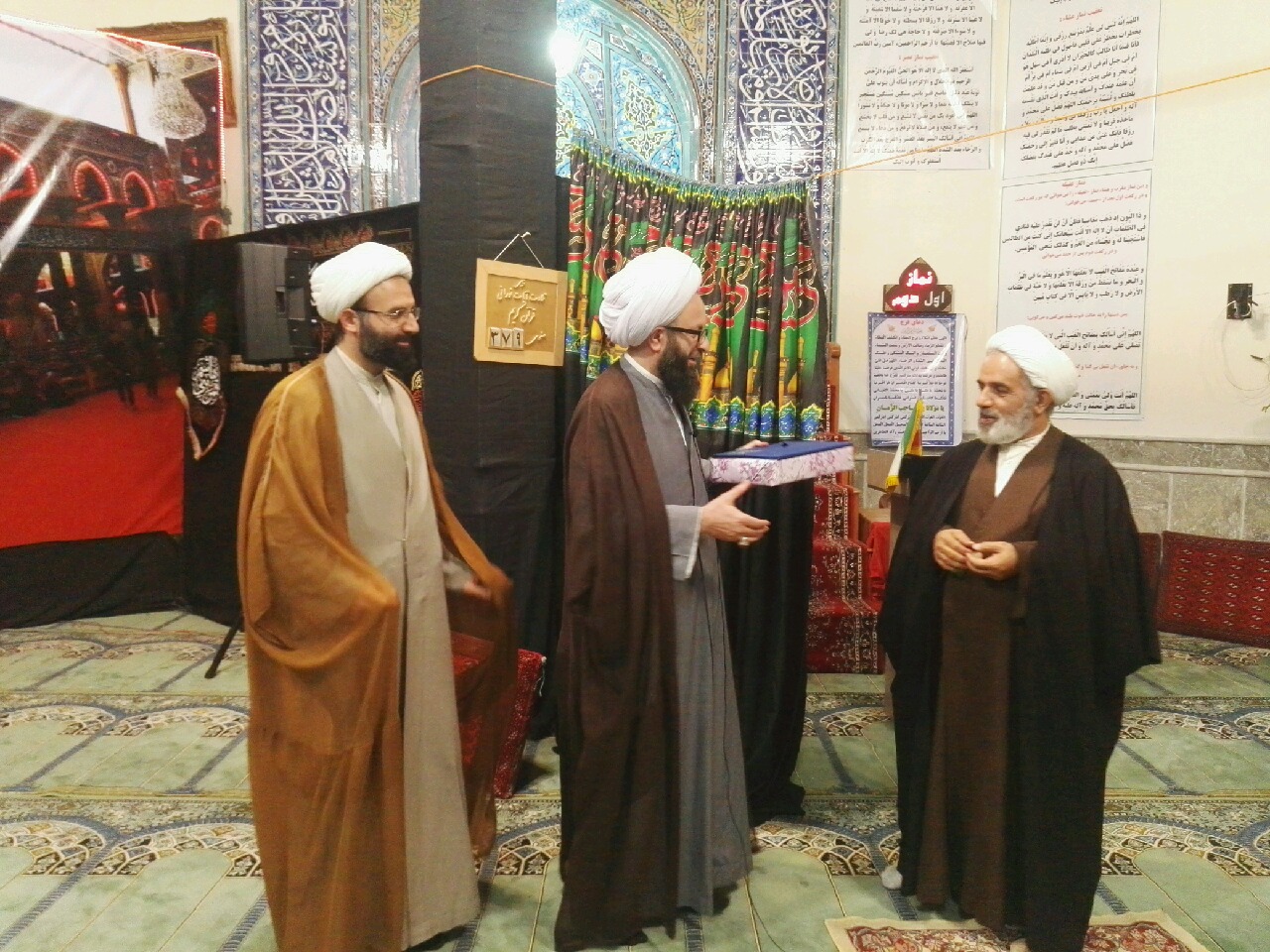 آیین معارفه امام جماعت مسجد باب الحوائج پرند