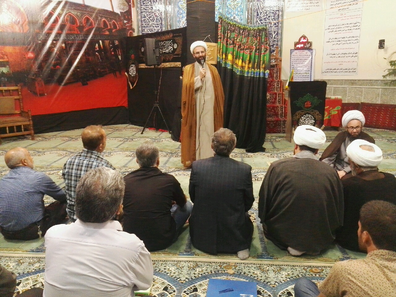 آیین معارفه امام جماعت مسجد باب الحوائج پرند