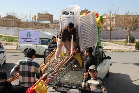 مراسم درختکاری در مسجد موسی ابن جعفر علیه السلام