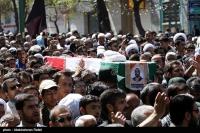 تشییع پیکر شهید قاسمی در همدان
