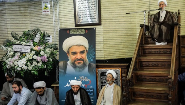 مراسم بزرگداشت و یادبود شهید حجت‌الاسلام خرسند در مسجد نور