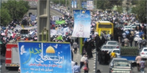 ناحیه شهید دستغیب/ حضور مردم اسلامشهر در دفاع از مردم مظلوم فلسطین