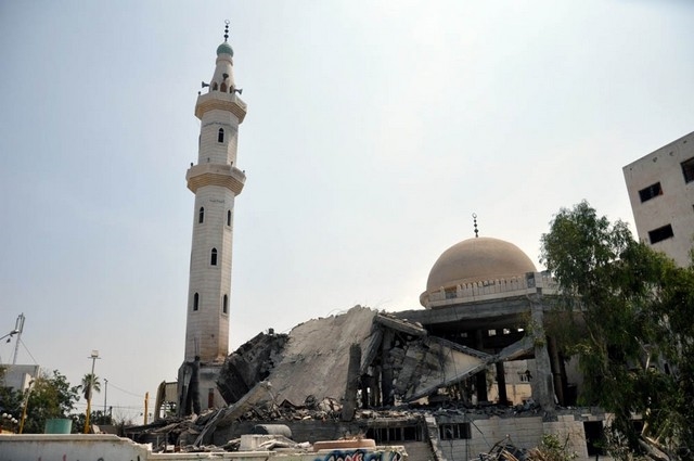 تخریب مساجد در غزه
